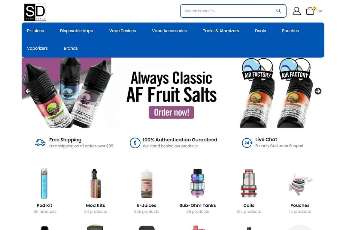 SMOKDEALS homepage
