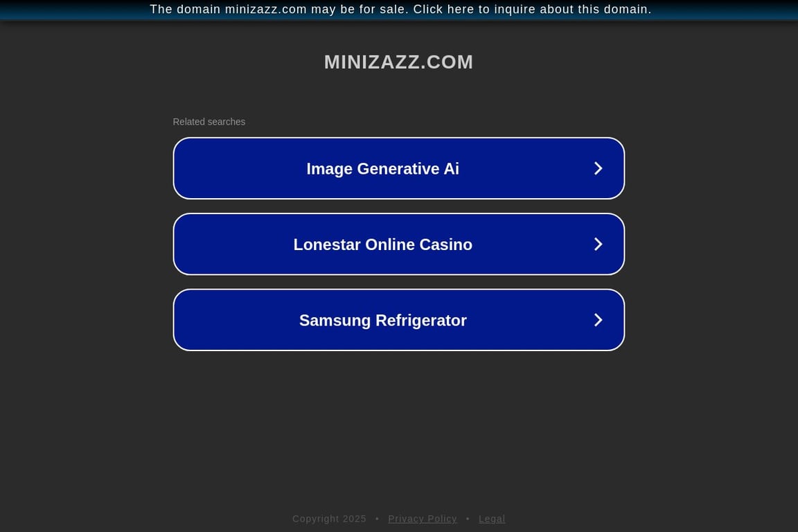Minizazz homepage