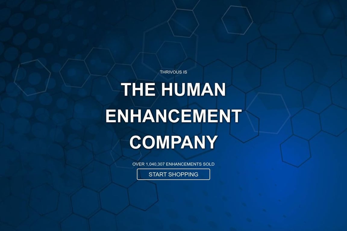 Thrivous homepage