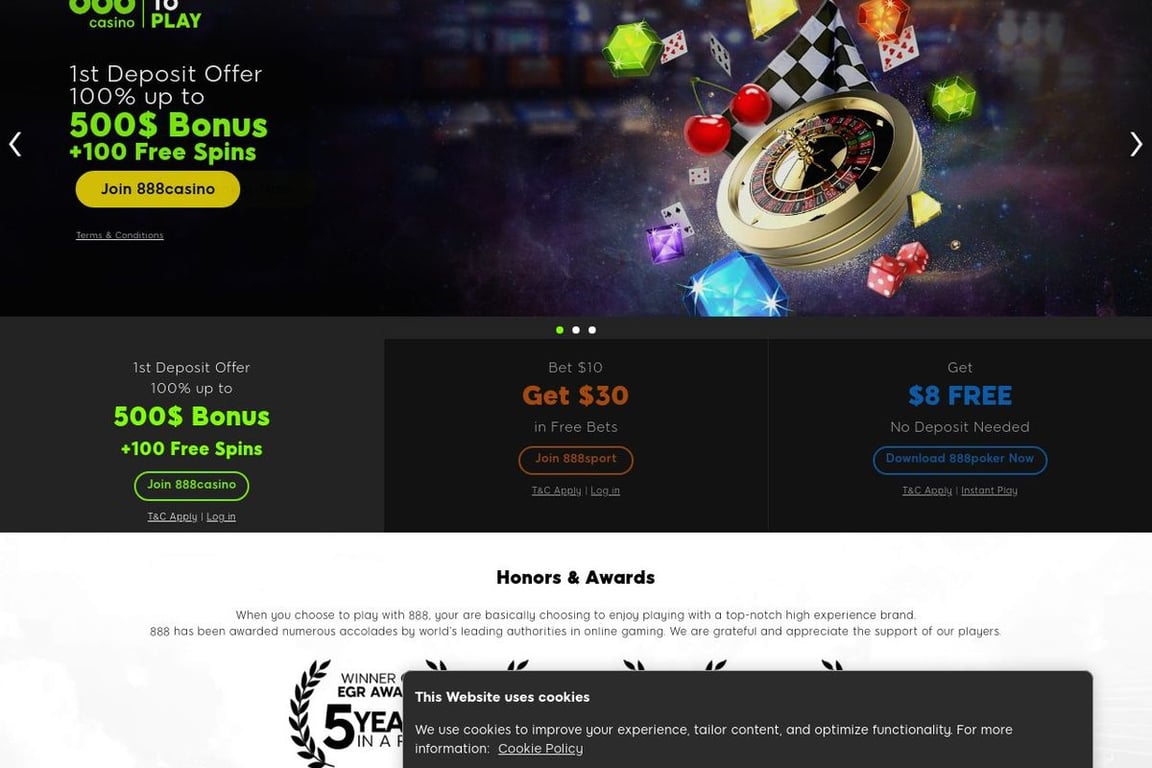 888 homepage