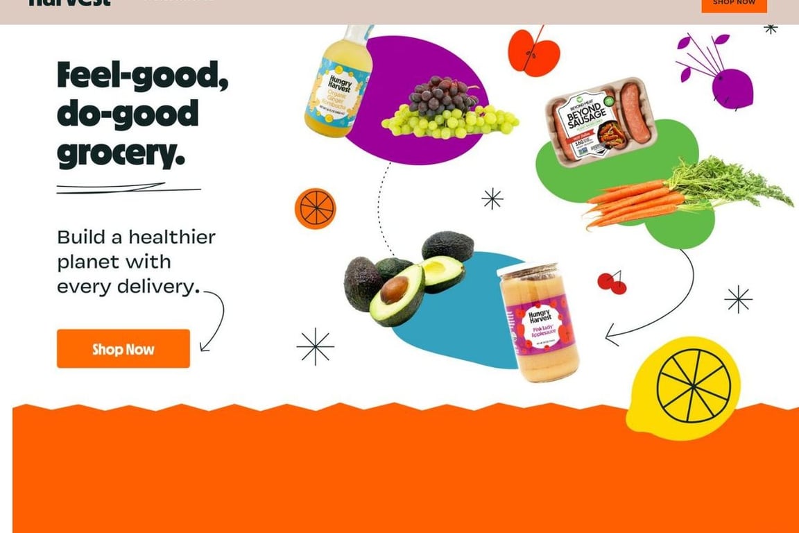 Hungry Harvest homepage