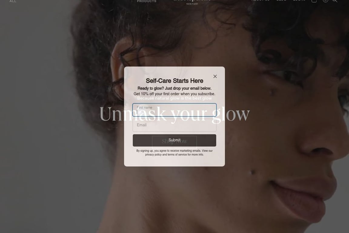BioRepublic Skincare homepage