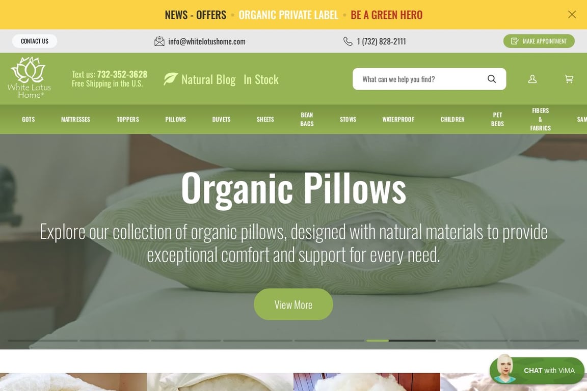 White Lotus Home homepage
