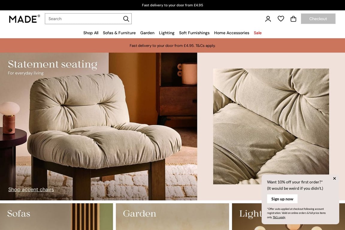 Made FR homepage