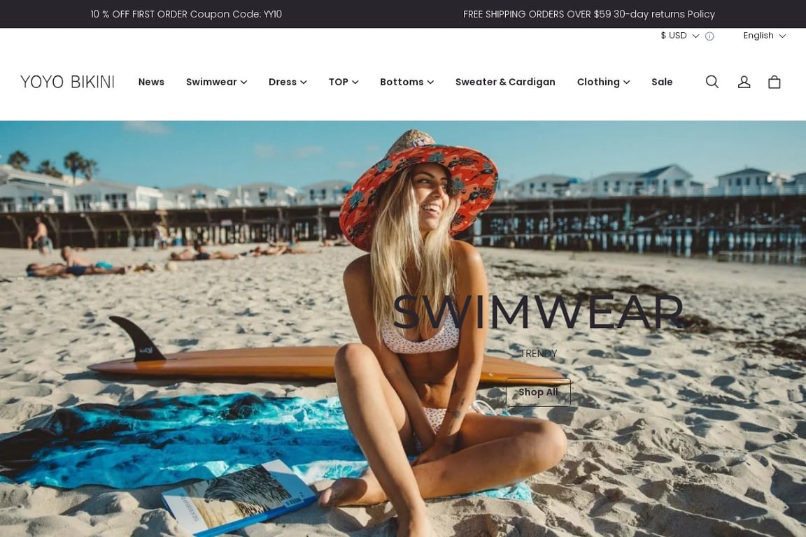 YOYO Bikini homepage