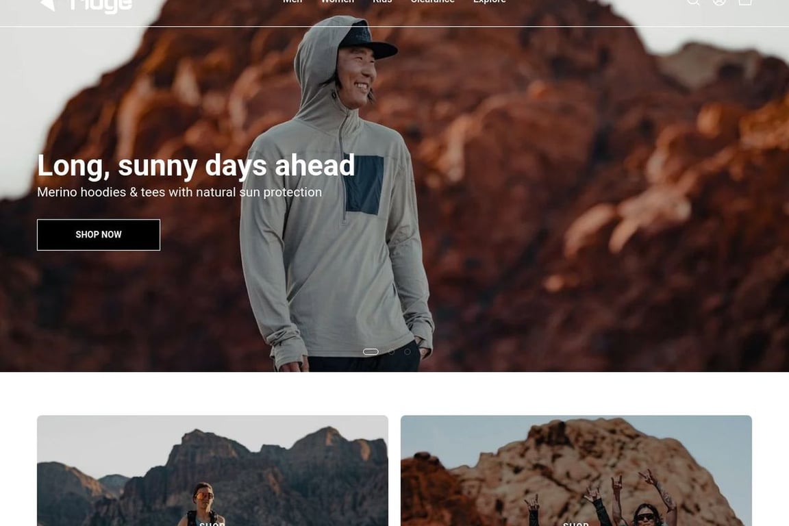 Ridge Merino homepage