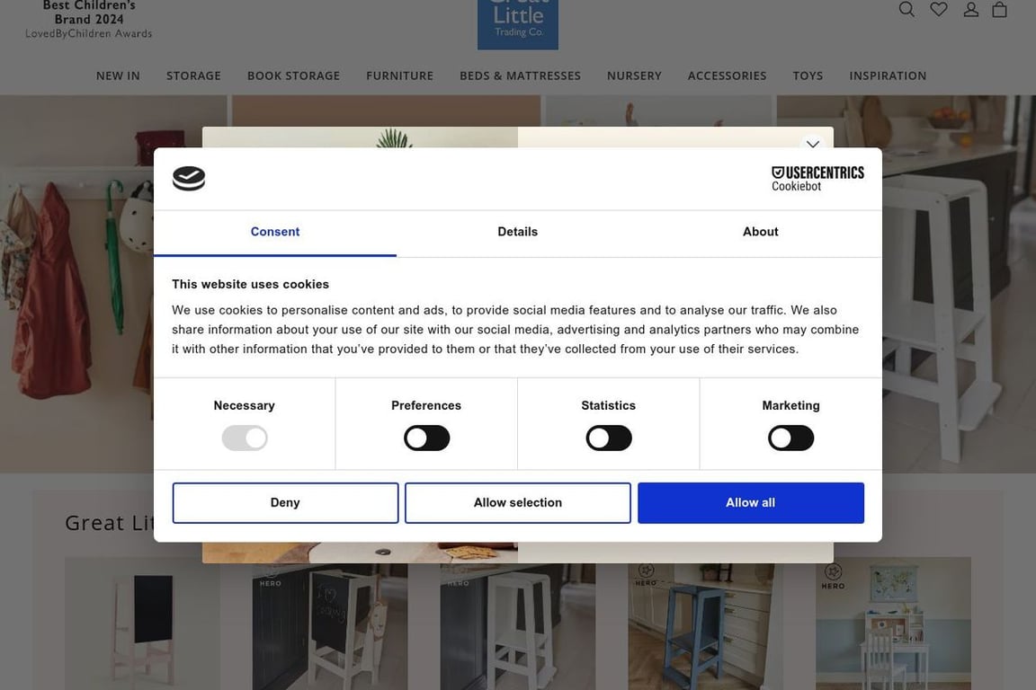 Great Little Trading Company homepage