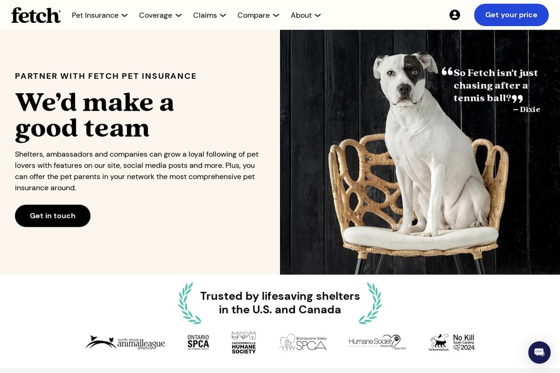 Petplan affiliate program signup page