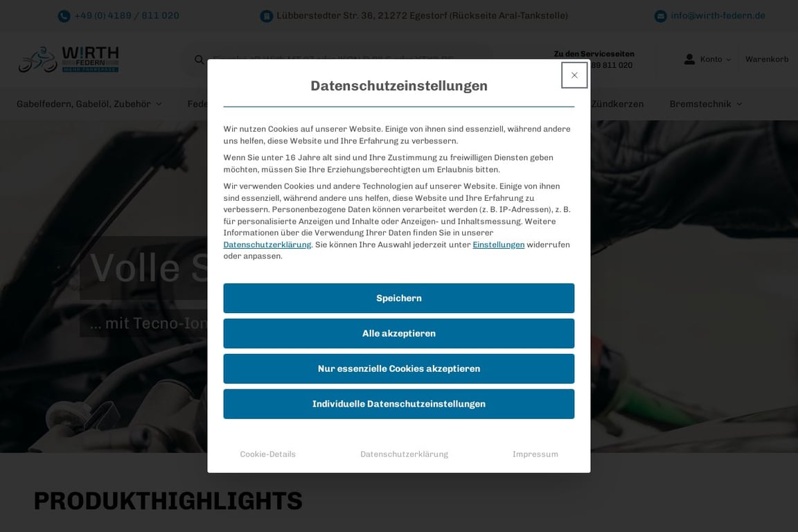 WIRTH-Federn homepage