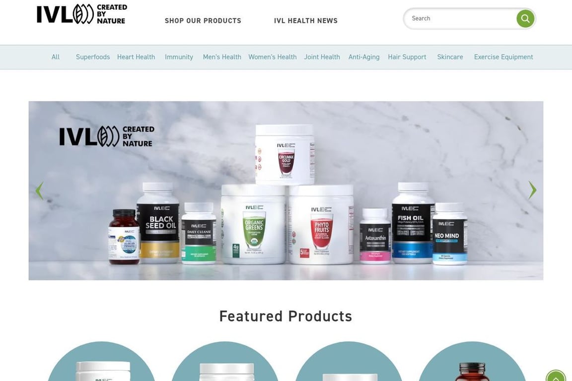 Independent Vital Life, LLC homepage