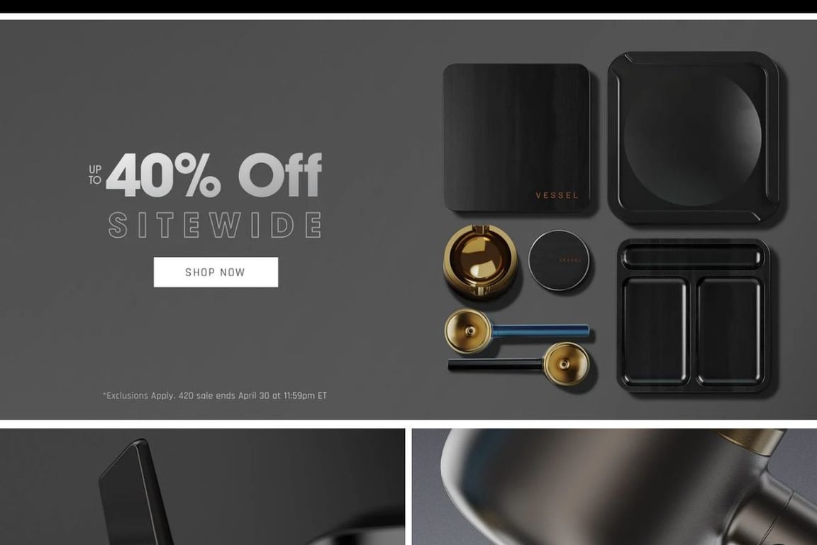 Vessel Brand homepage
