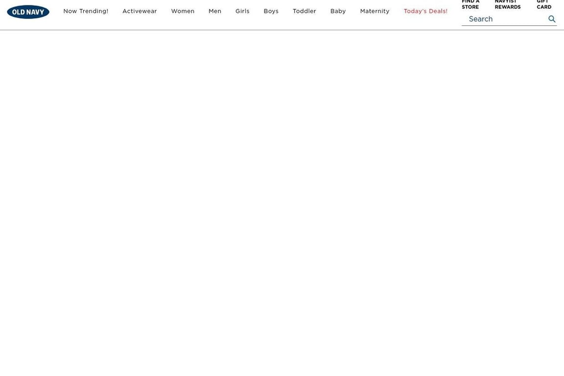 Old Navy homepage