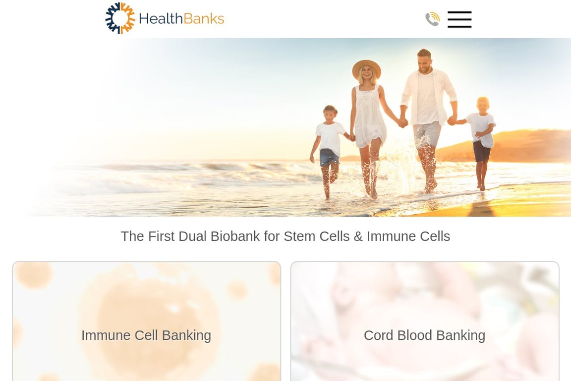 HealthBanks homepage