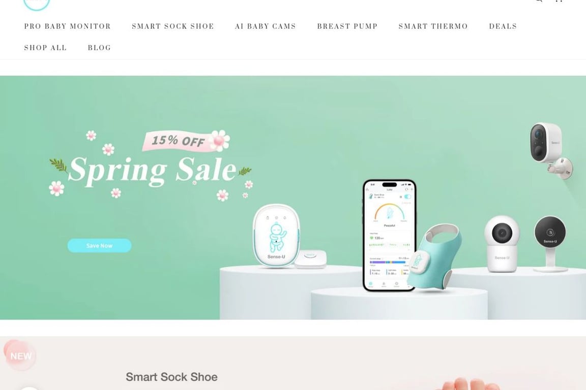 Sense-U Baby homepage