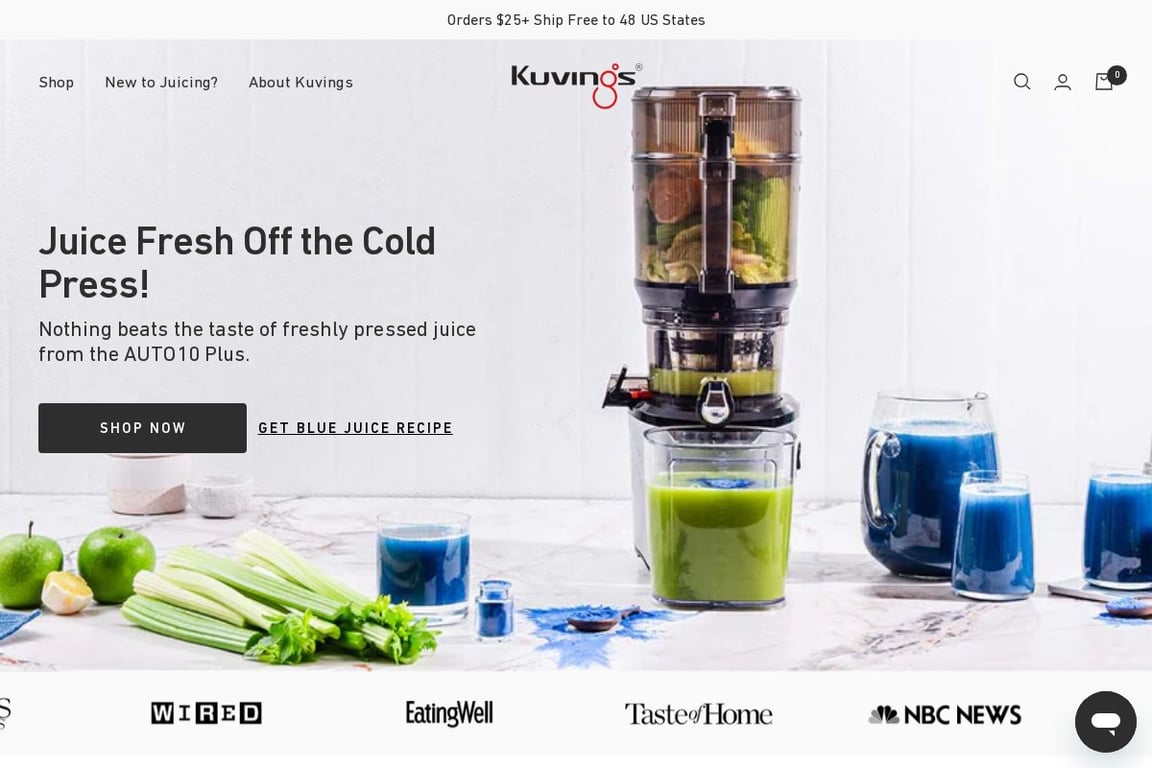 Kuvings affiliate program signup page