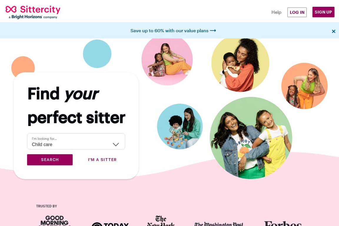 Sittercity homepage