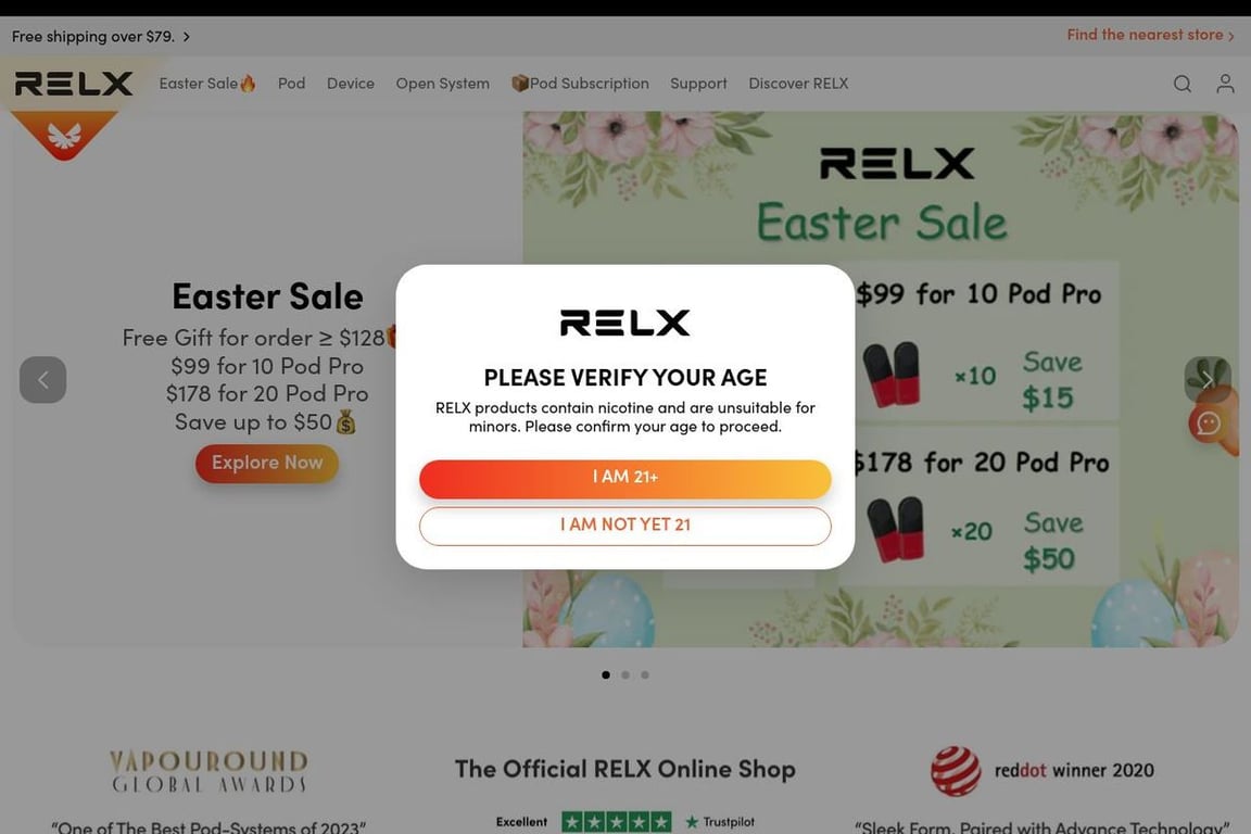 Relxnow UK homepage