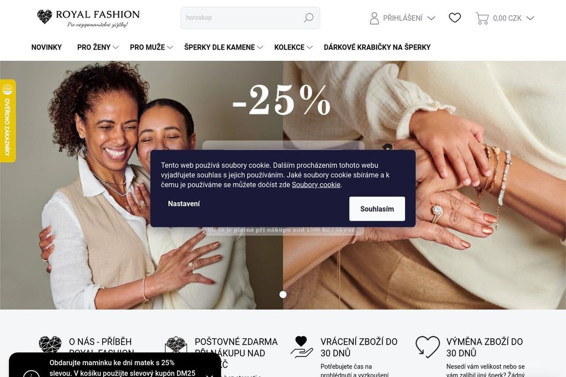Royalfashion homepage