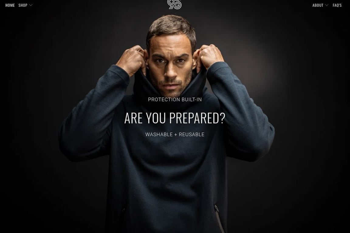 G95 Apparel homepage