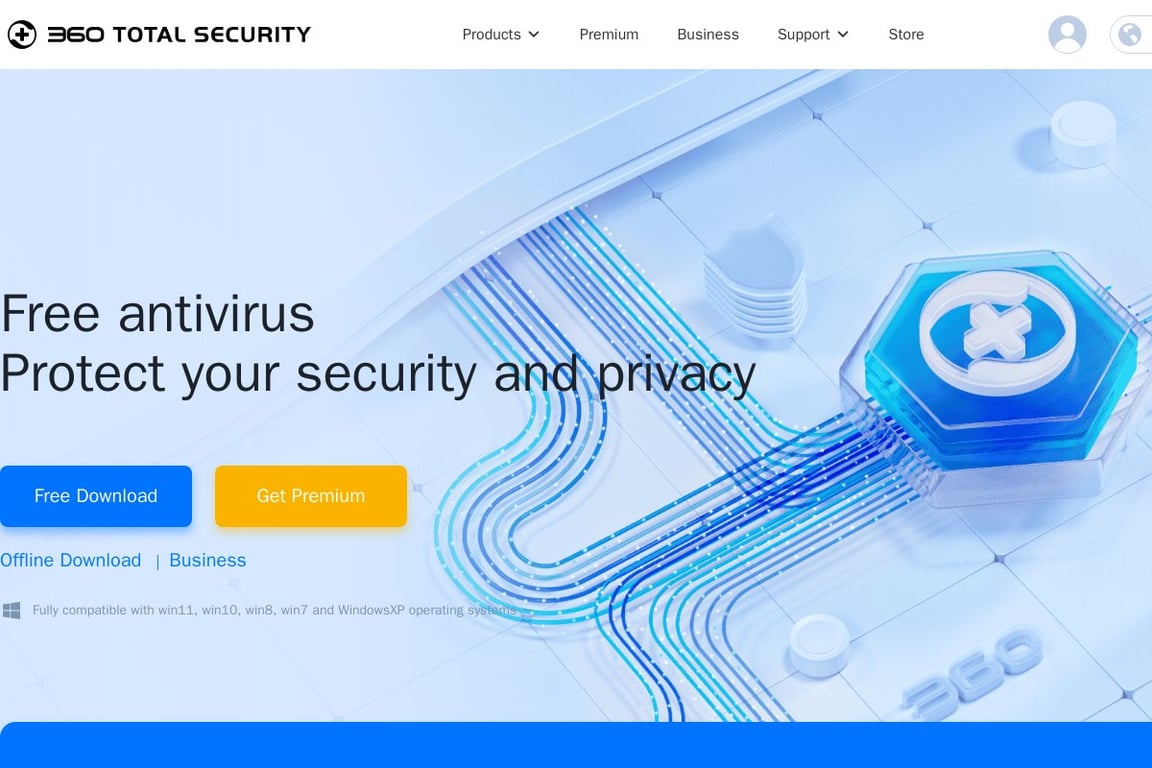 360 Total Security homepage