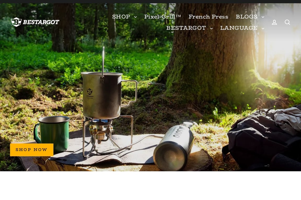 Bestargot Outdoor Titanium Products homepage