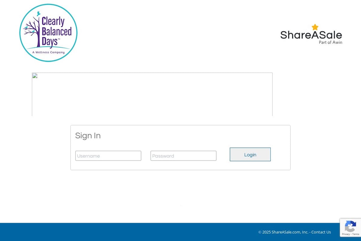 Clearly Balanced Days affiliate program signup page