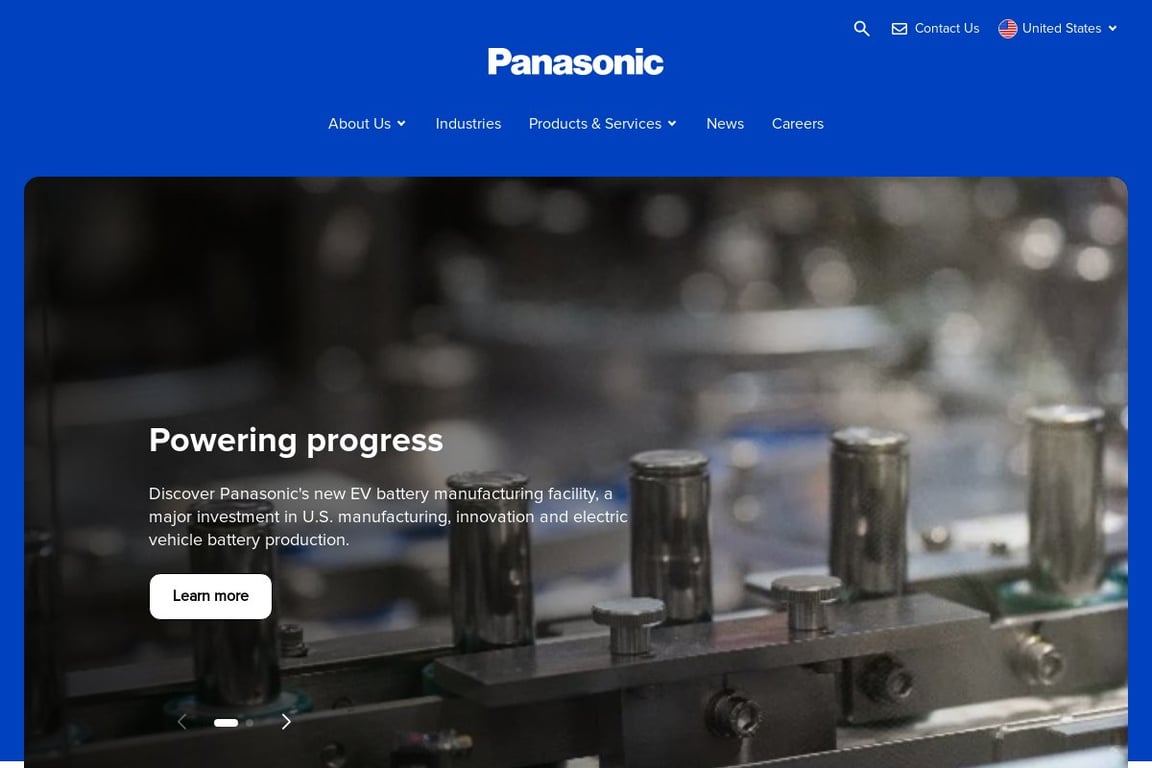 Panasonic homepage