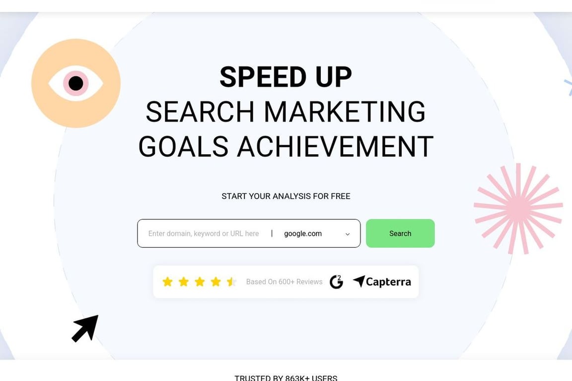 Serpstat homepage