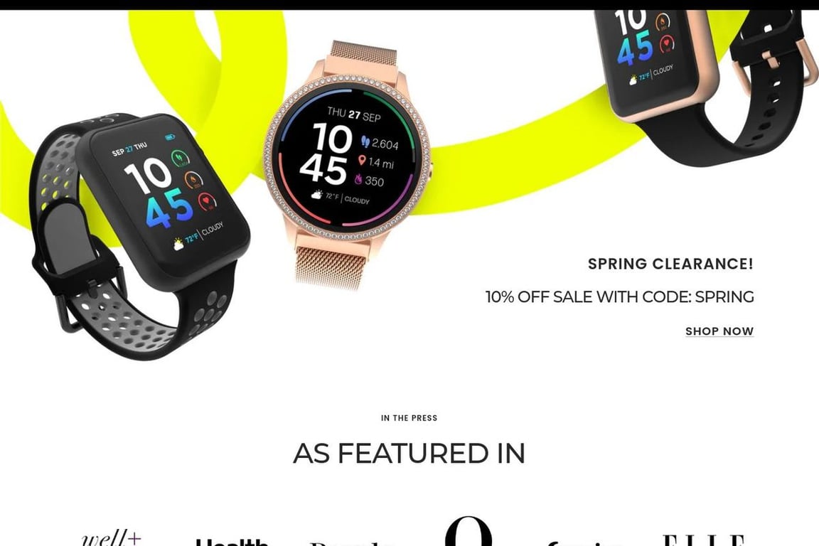 ITouch Wearables homepage
