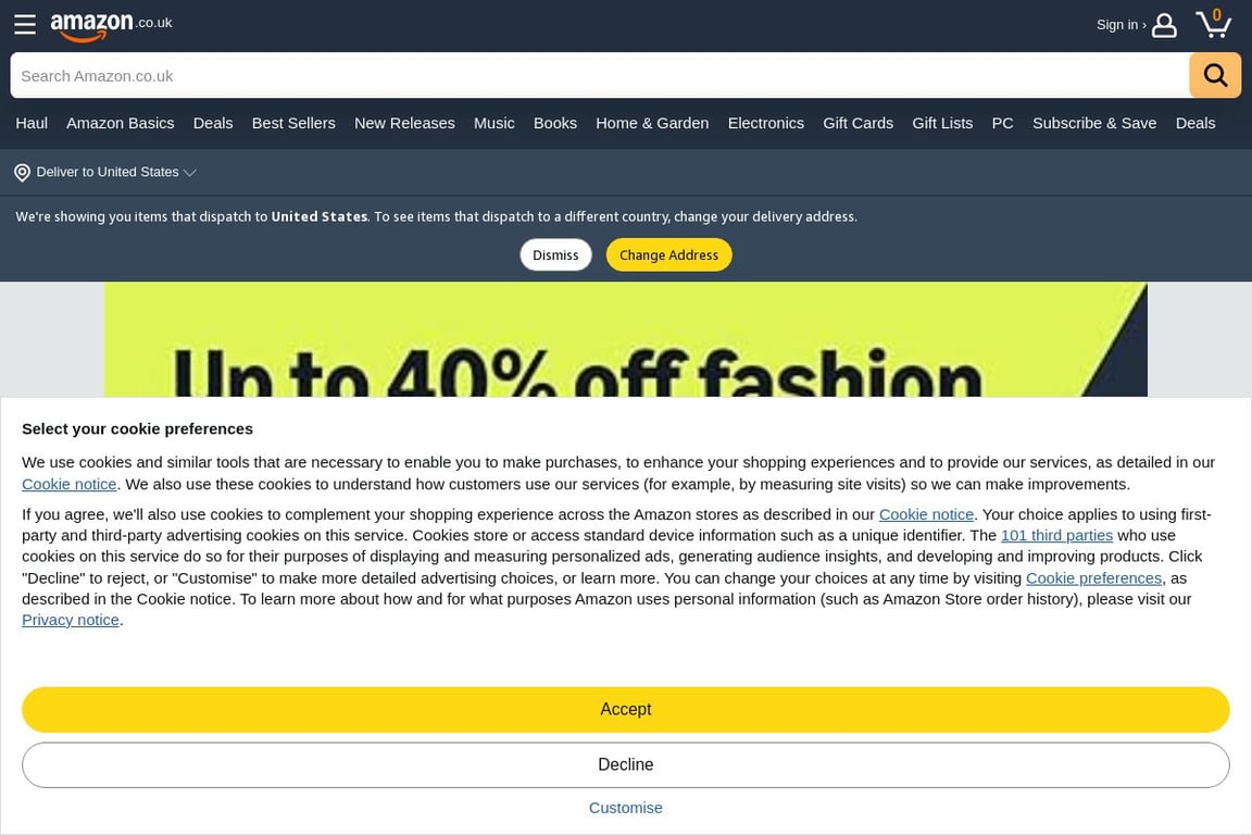 Amazon Business homepage