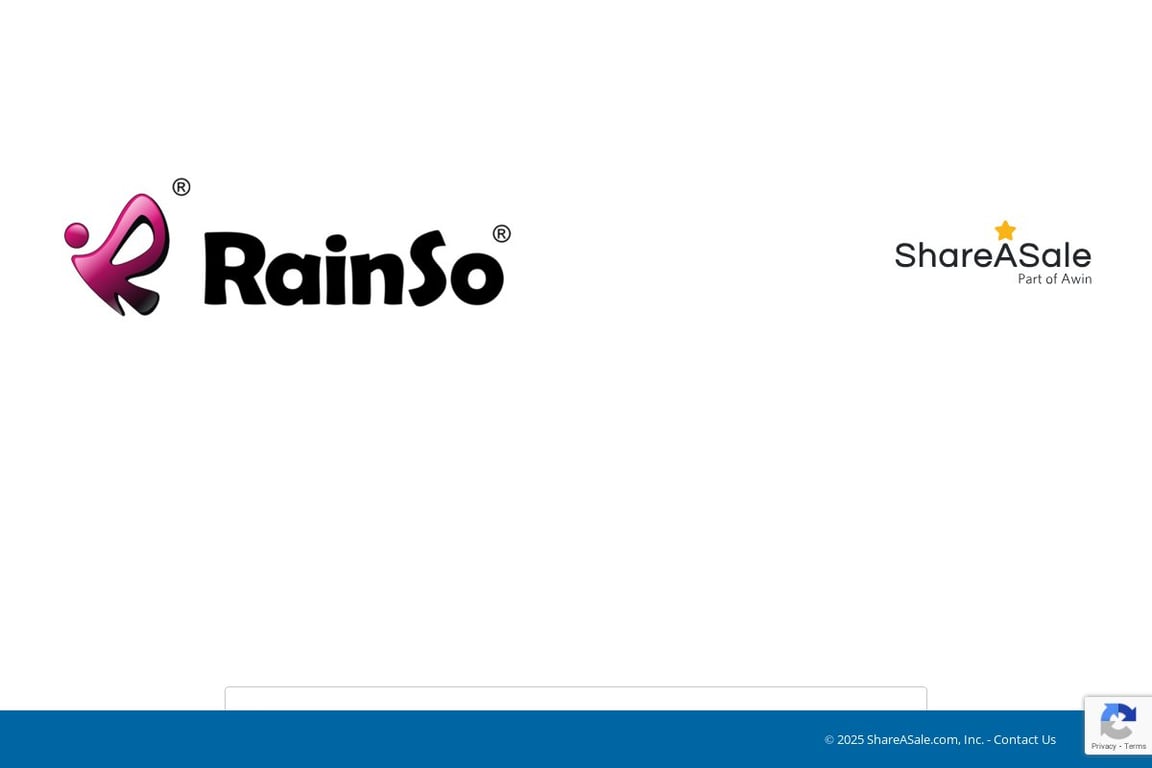 Rainso affiliate program signup page
