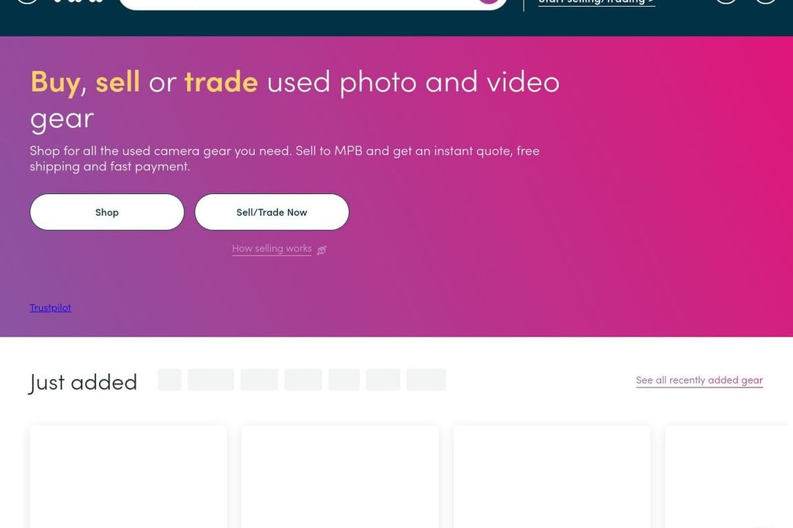 MPB UK homepage