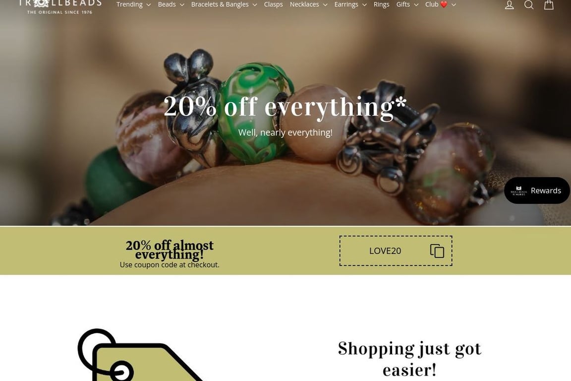 Trollbeads homepage