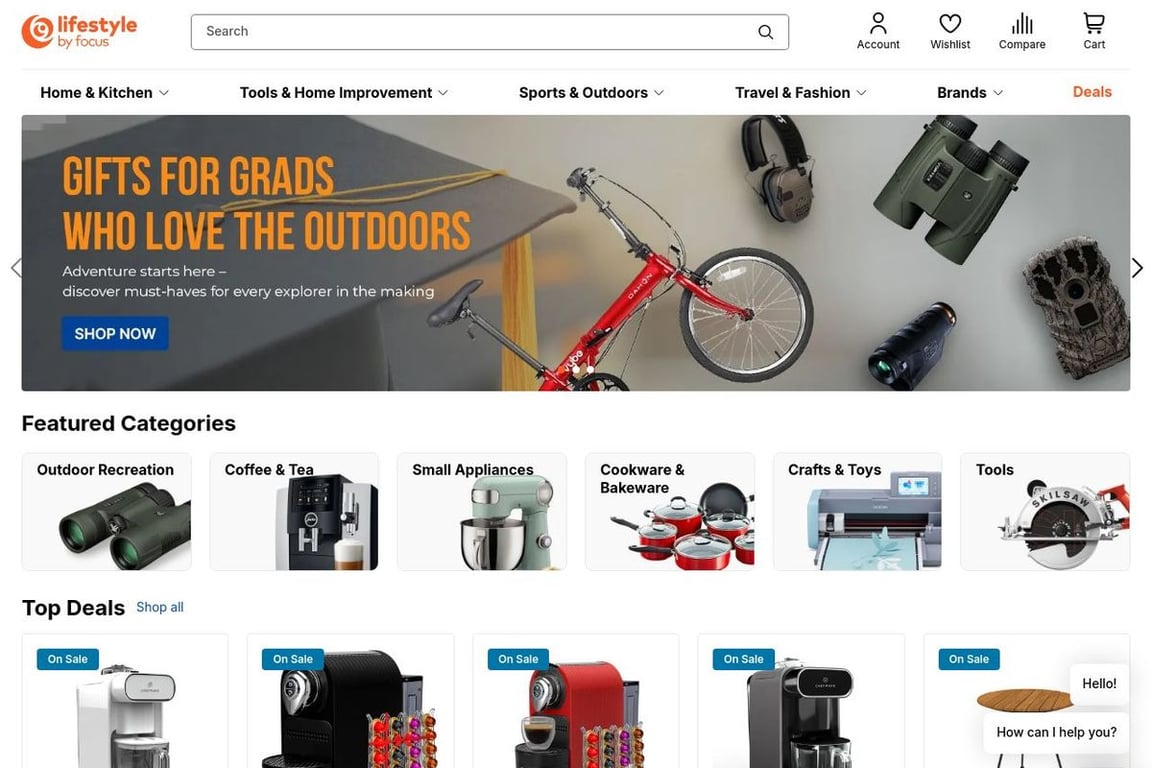 Lifestyle by Focus homepage