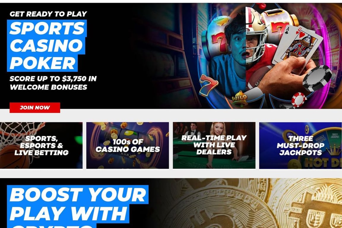 Bovada homepage