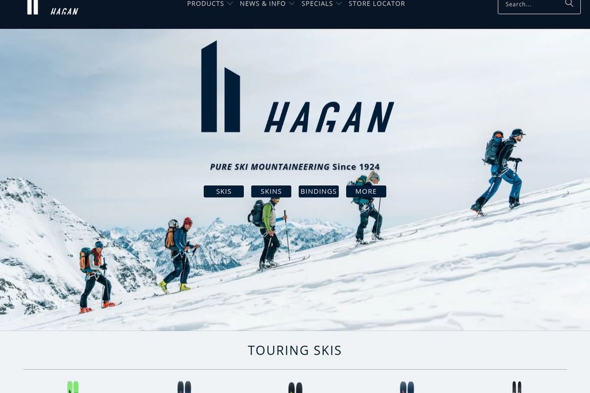 Hagan Ski Mountaineering homepage