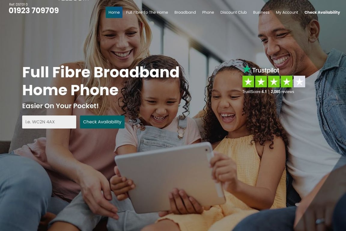 DirectSaveTelecom UK homepage