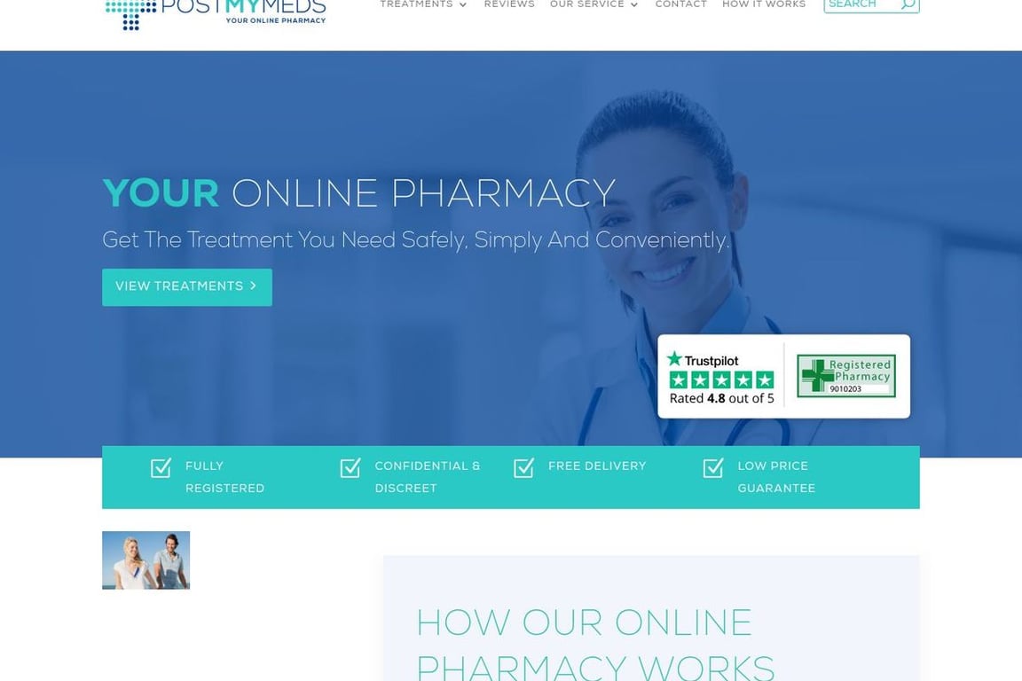 PostMyMeds Pharmacy homepage
