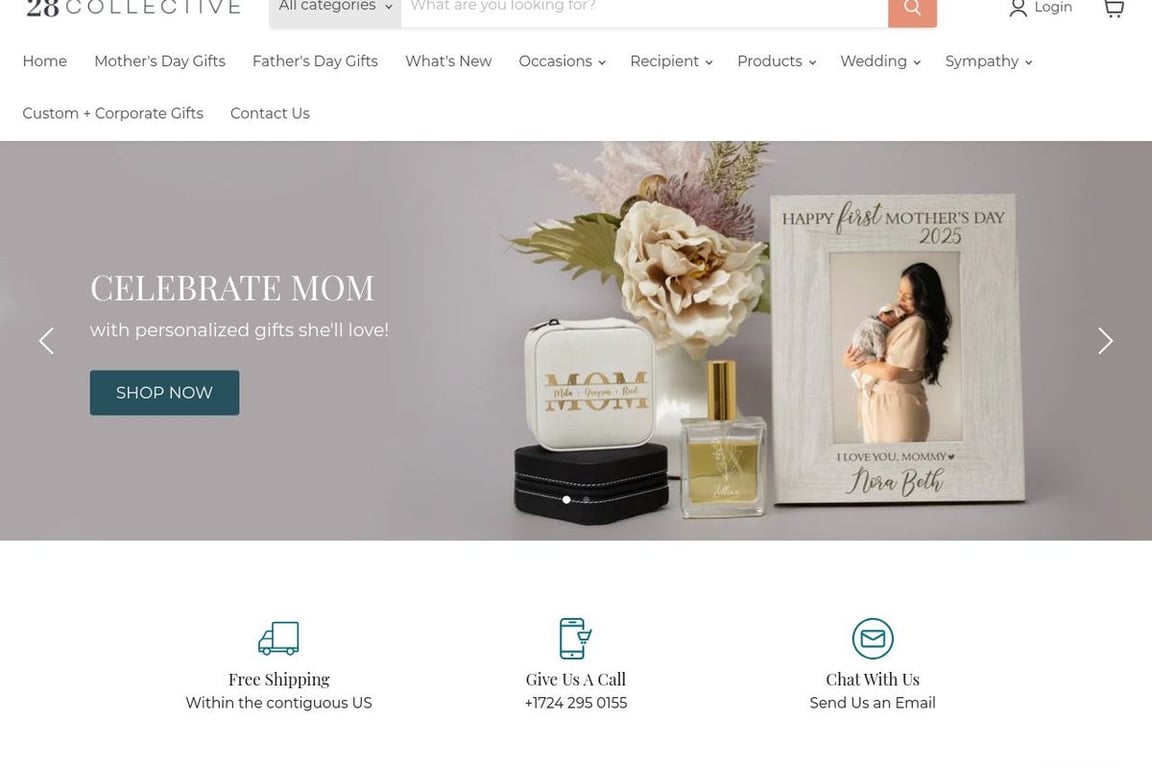 28 Collective homepage