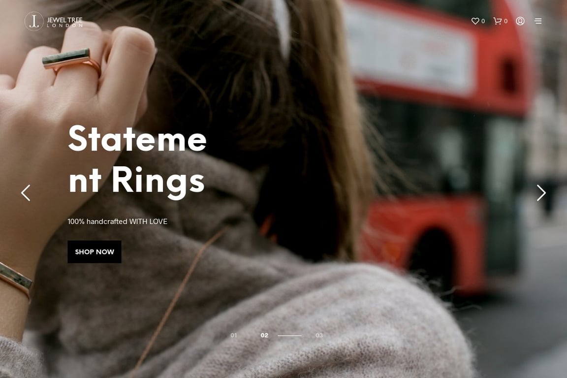 Jewel Tree London homepage