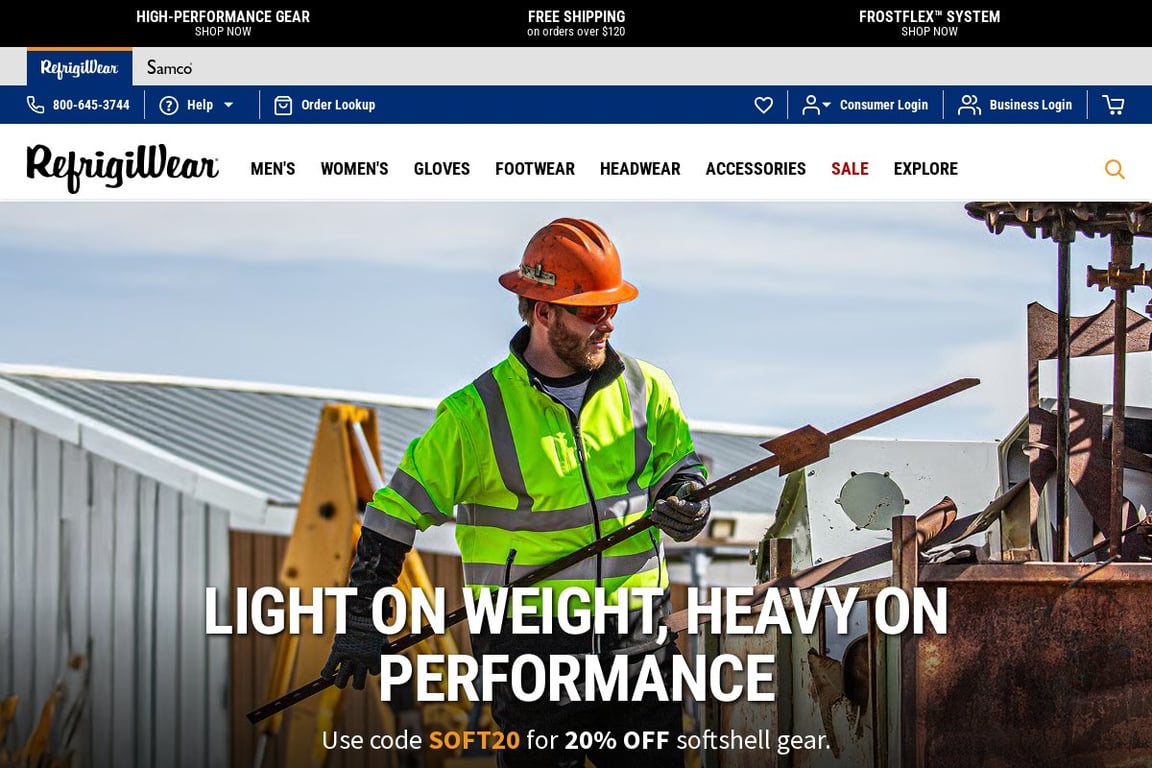 RefrigiWear homepage