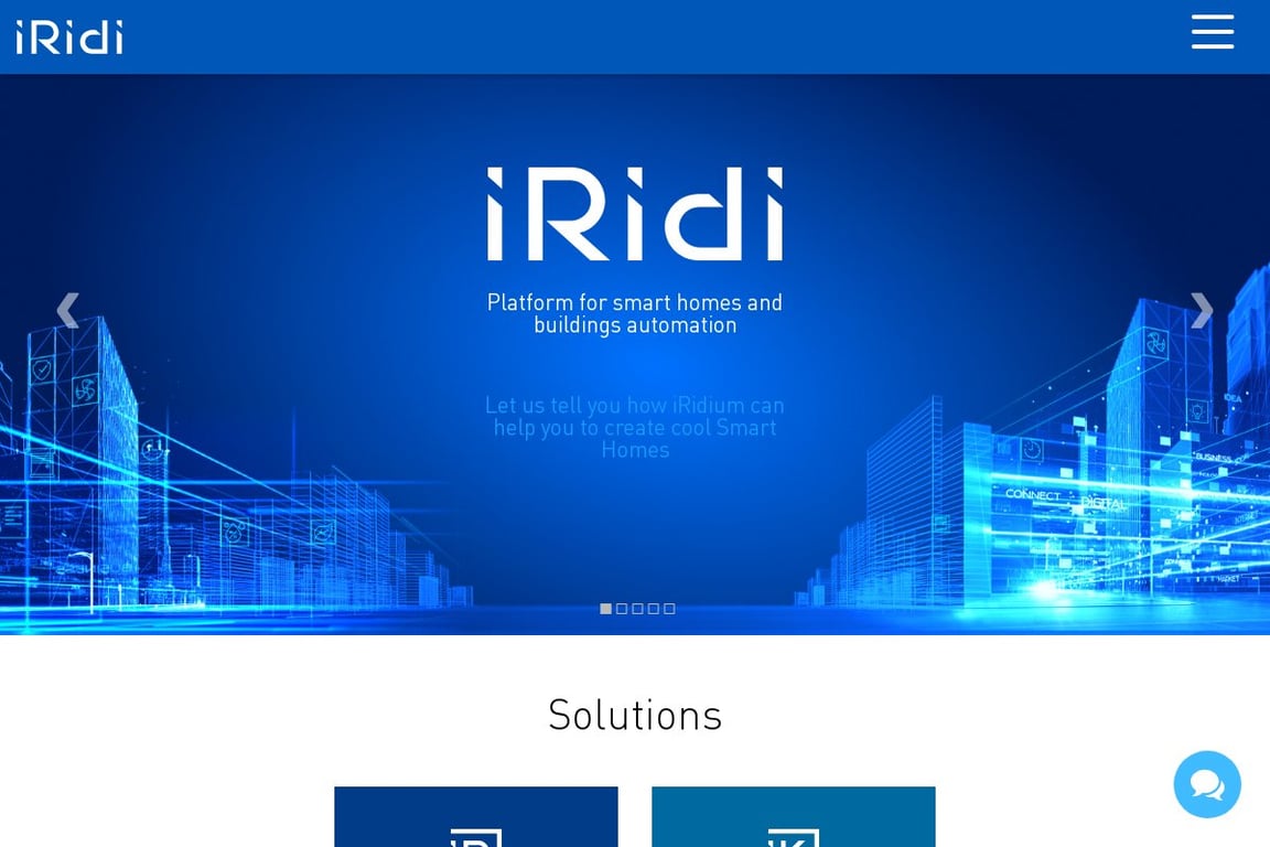 IRidium Mobile homepage