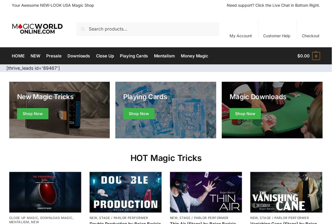 MagicWorldOnline homepage