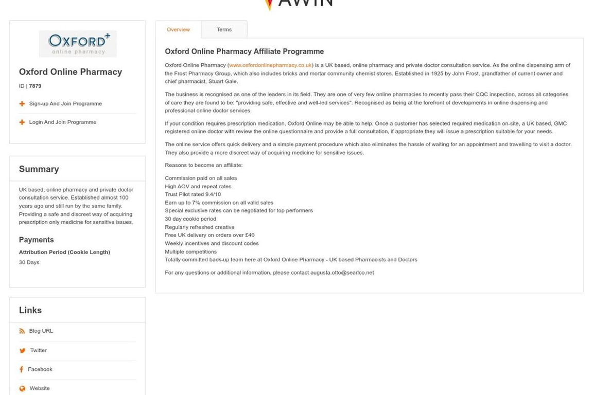 Oxford Online Pharmacy Affiliate Program: Everything You Need to Know ...