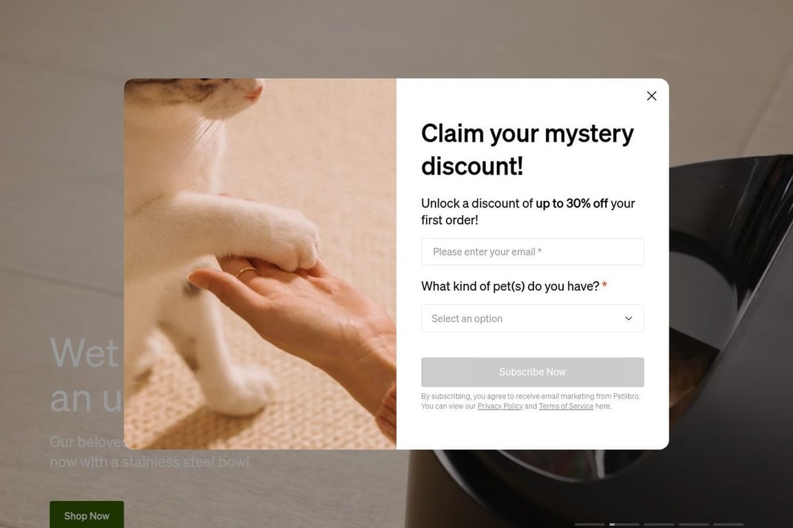 PetLibro homepage