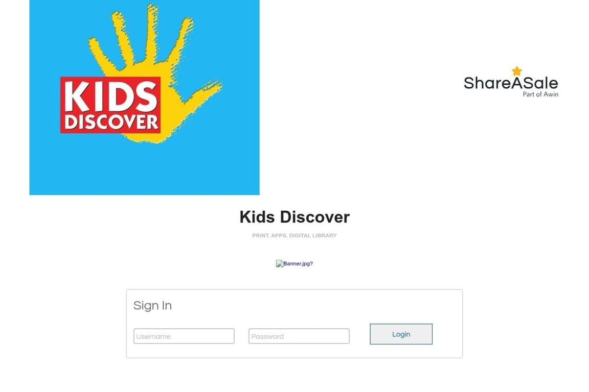 Kids Discover affiliate program signup page