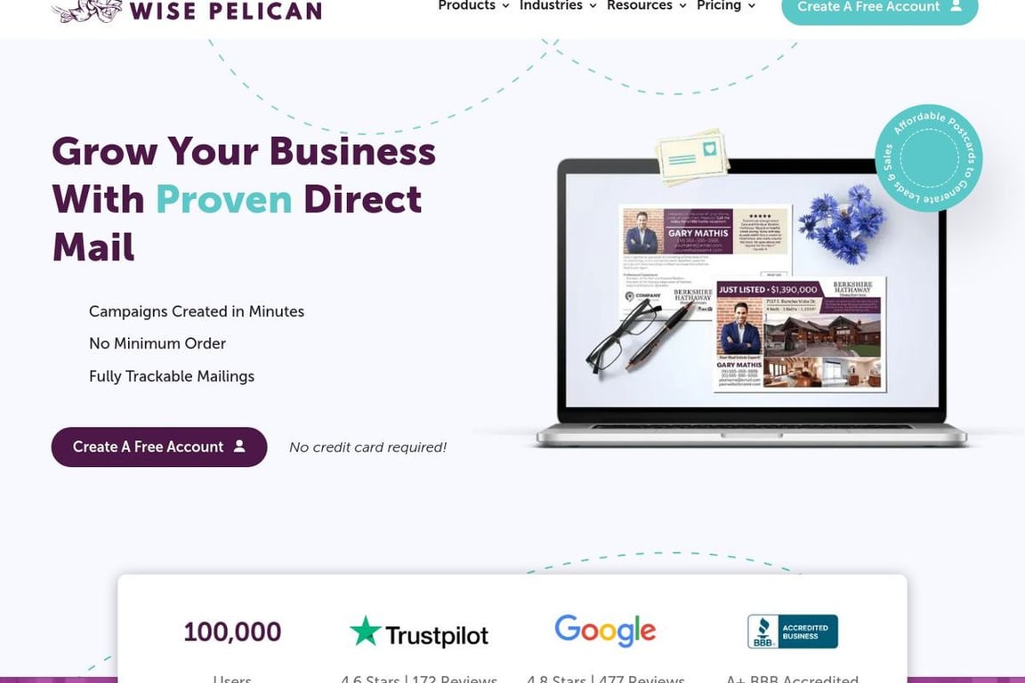 Wise Pelican homepage