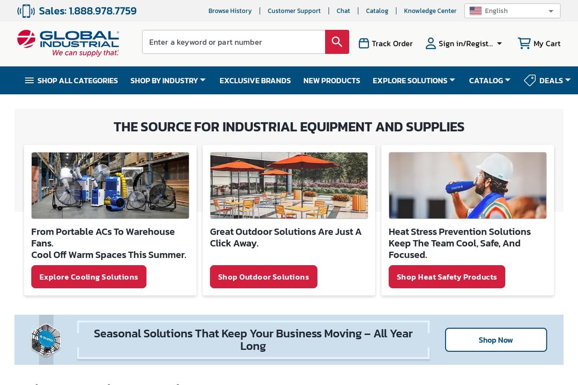 Global Equipment Company homepage