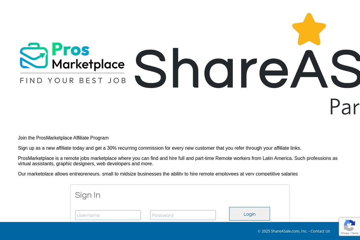 RemoteCo affiliate program signup page