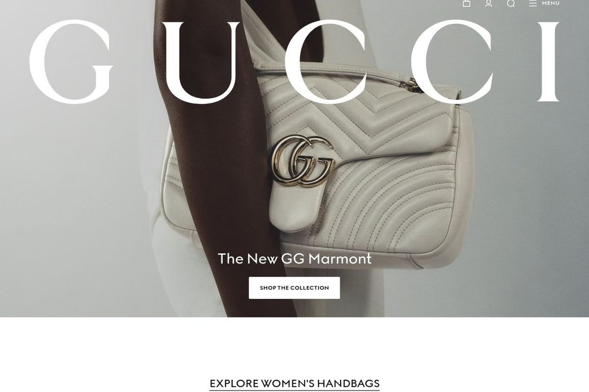 Gucci homepage